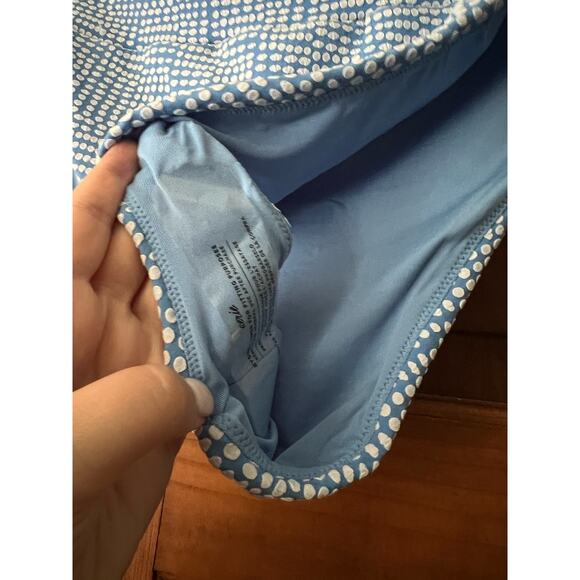 NWT Aerie Women's High Cut Cheeky Bikini Bottom Polka Dot Horizon Blue Size XXL - Picture 4 of 10